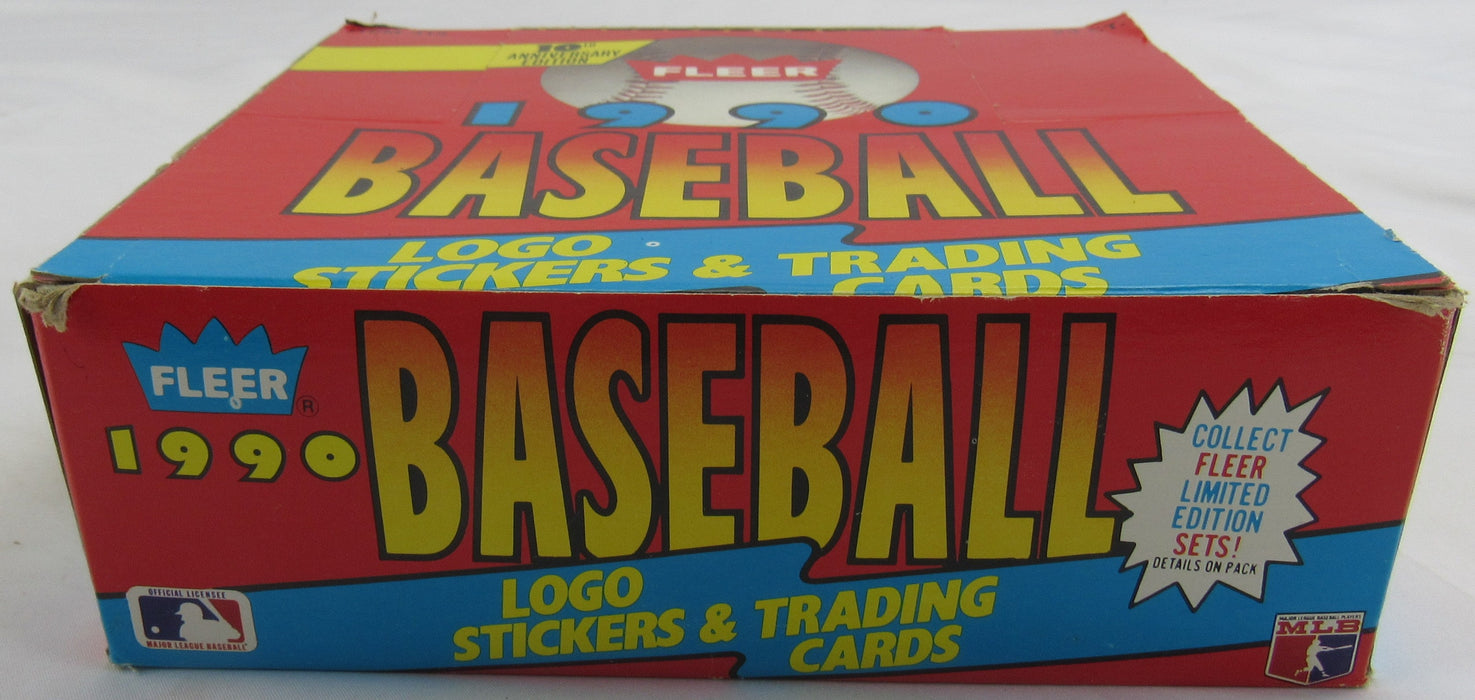 1990 Fleer Baseball Cello Wax Box - 24 Ct.