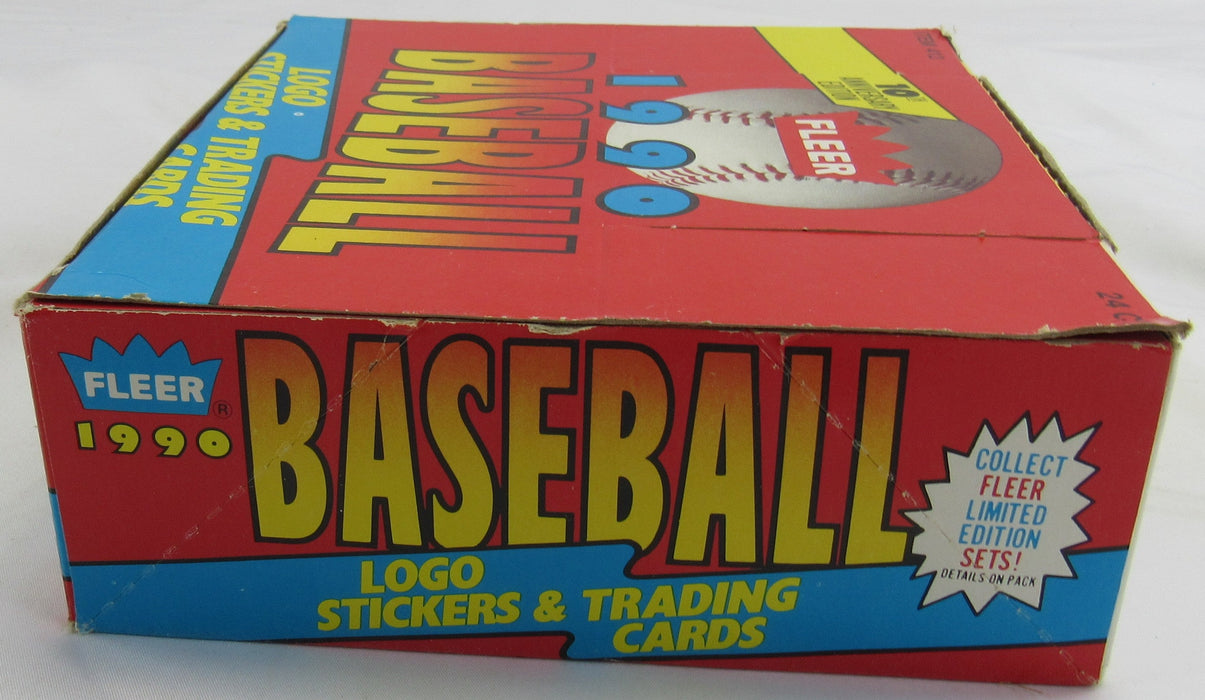 1990 Fleer Baseball Cello Wax Box - 24 Ct.