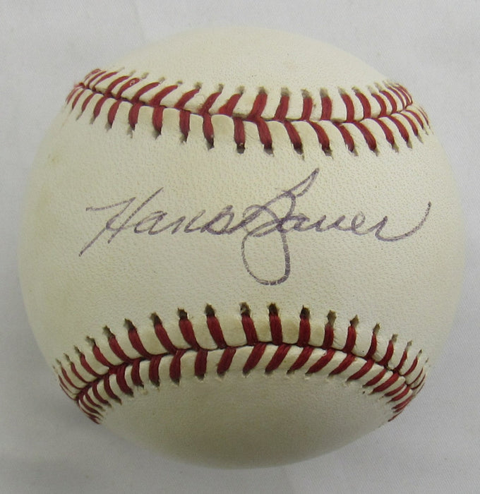 Hank Bauer Signed Auto Baseball B171