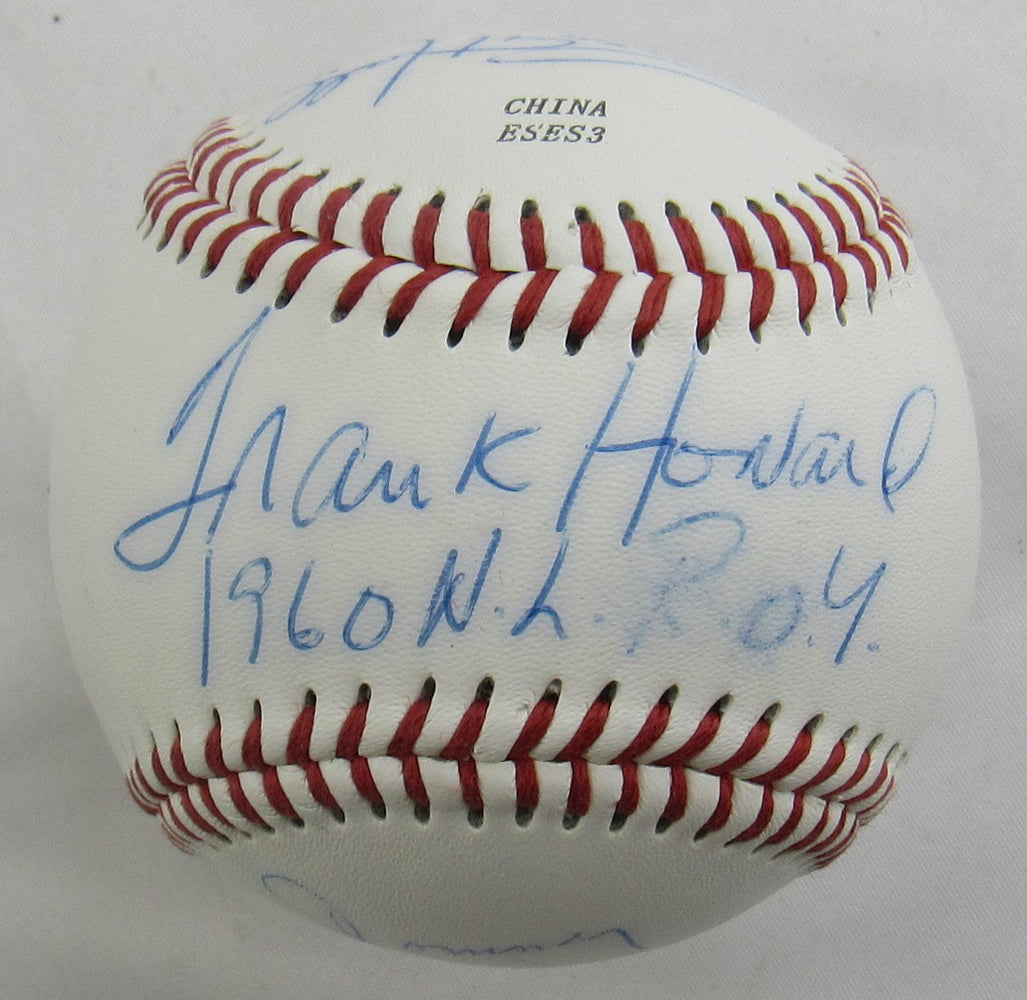 Frank Howard Tommy Davis Stan Bahnsen Toby Hall +1 More Signed Auto Baseball B171
