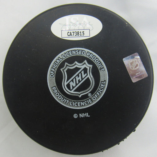 Chris Chelios Signed Auto Red Wings Puck w/ Insc JSA CA73815