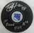 Brennan Othmann Signed Auto Rangers Puck w/ Insc JSA CF42659