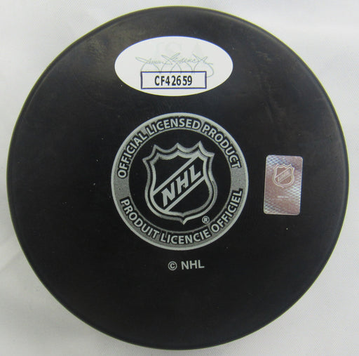 Brennan Othmann Signed Auto Rangers Puck w/ Insc JSA CF42659