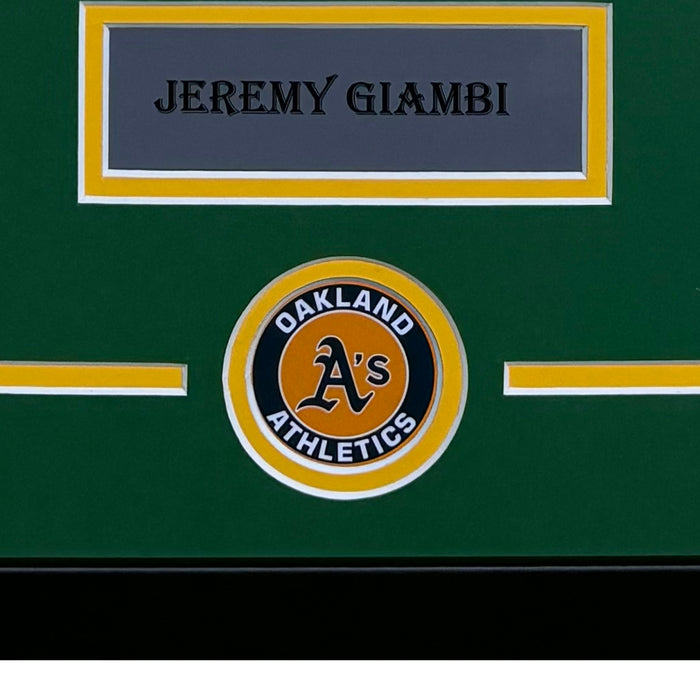 Jeremy Giambi Hand Signed & Framed Oakland A's 8x10 Photo (JSA)
