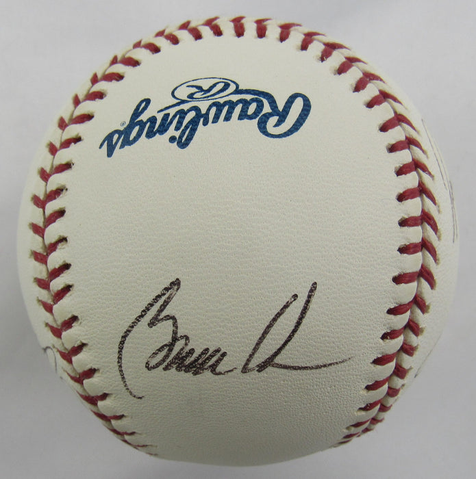 Rodrigo Lopez Bruce Chen Kris Benson +3 Signed Auto Rawlings Baseball B159