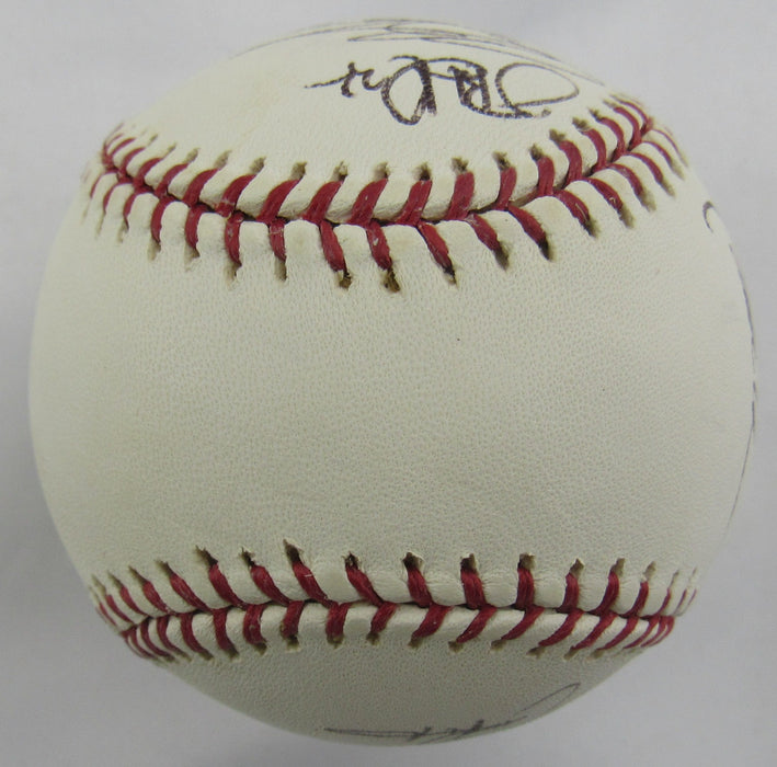 Rodrigo Lopez Bruce Chen Kris Benson +3 Signed Auto Rawlings Baseball B159