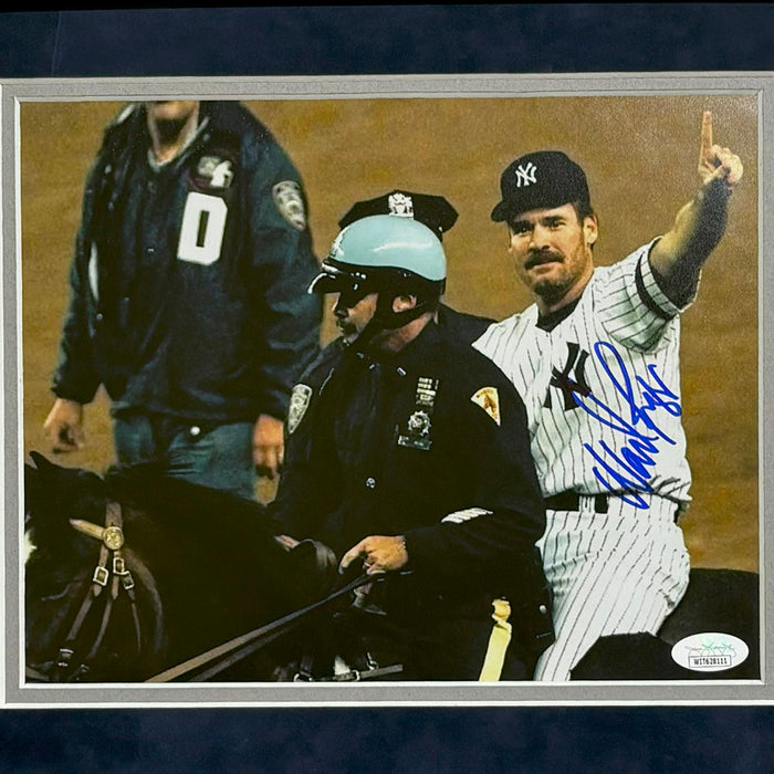 Wade Boggs Hand Signed & Framed New York Yankees 8x10 Photo (JSA)