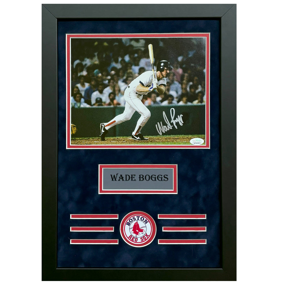 Wade Boggs Hand Signed & Framed Boston Red Sox 8x10 Photo (JSA)