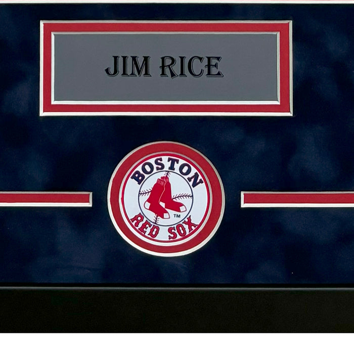 Jim Rice Pose 2 Hand Signed & Framed Boston Red Sox 8x10 Photo (JSA)