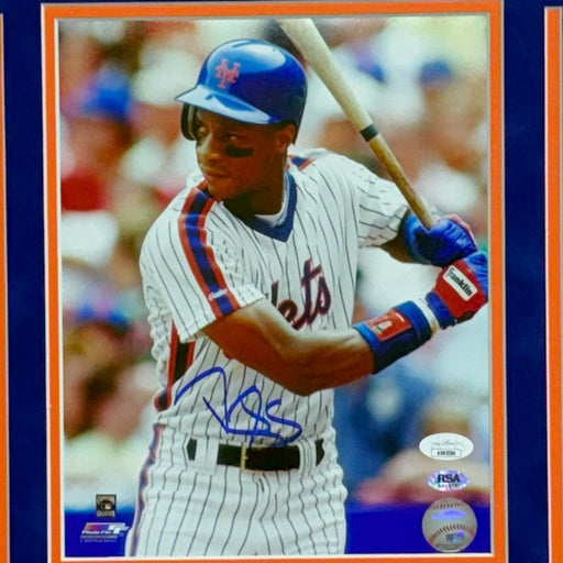 Darryl Strawberry Hand Signed & Framed New York Mets 8x10 Photo (JSA)