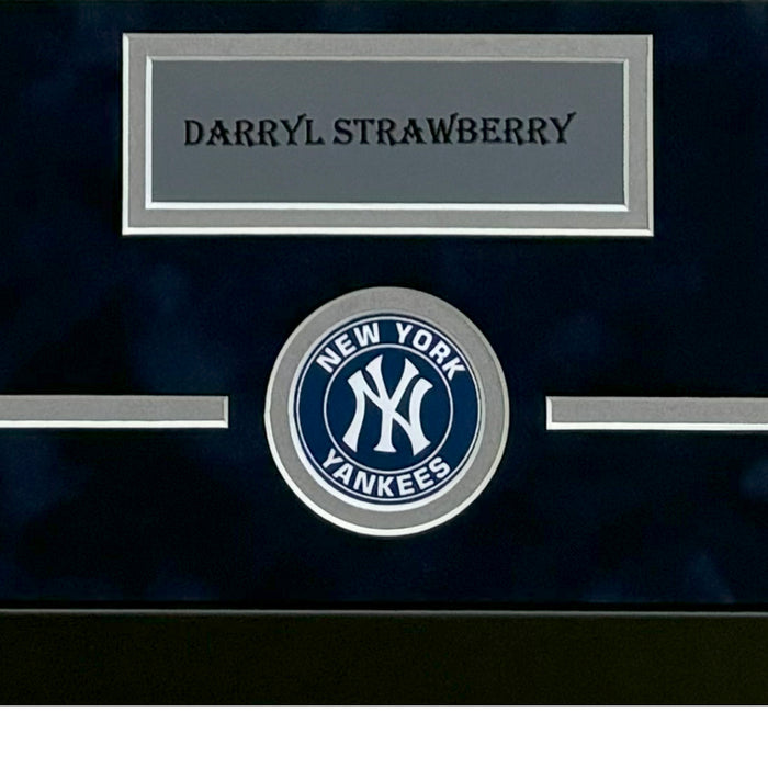 Darryl Strawberry Hand Signed & Framed New York Yankees 8x10 Photo (JSA)