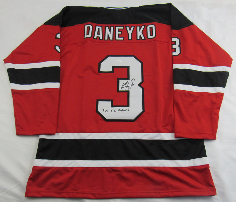 Ken Daneyko Signed Devils Jersey w/ SC Insc JSA COA
