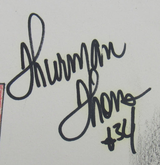 Thurman Thomas Signed 13x20 Artwork JSA CF42723