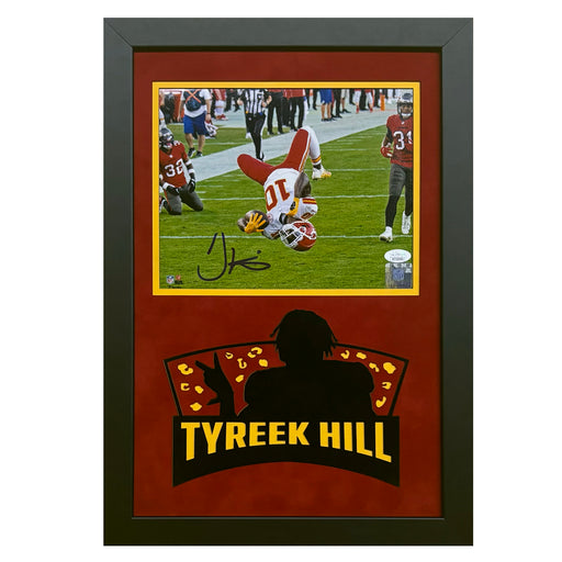 Tyreek Hill Hand Signed & Framed Kansas City Chiefs 8x10 Photo (JSA)