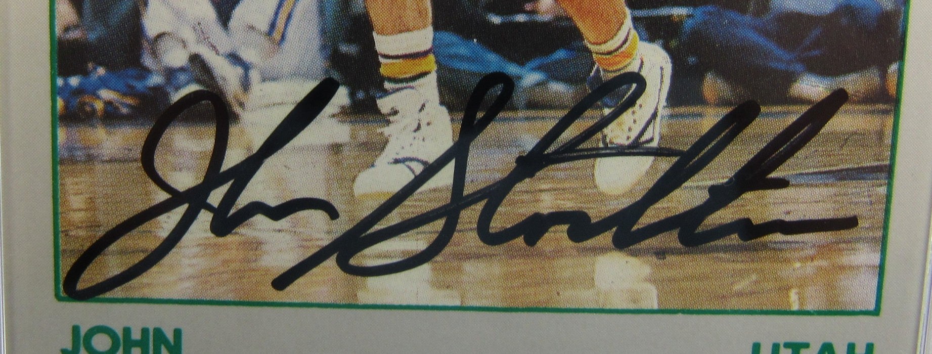 1991 Star John Stockton Signed Auto PSA/DNA Encapsulated Basketball Card