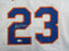 Julio Franco Signed Auto Mets Baseball Jersey JSA Witnessed Certified