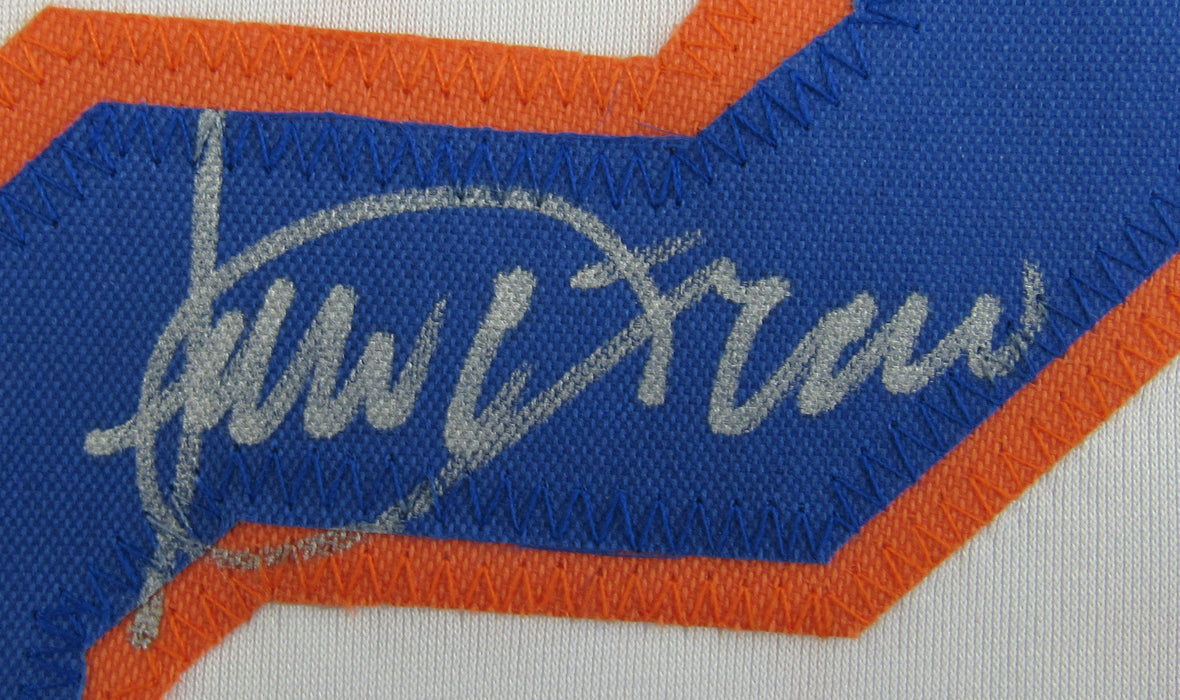 Julio Franco Signed Auto Mets Baseball Jersey JSA Witnessed Certified