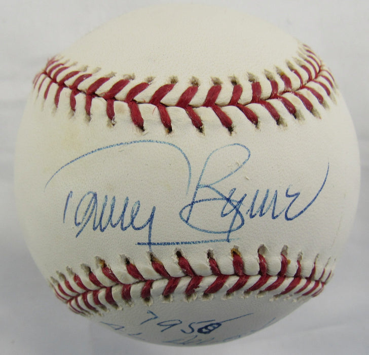 Tommy Byrne Signed Auto Rawlings Baseball w/ Insc B170