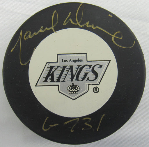 Marcel Dionne Signed Auto Kings Puck w/ Insc JSA CH80333