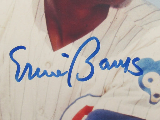 Ernie Banks Signed Auto 9x12 Photo JSA CH80380