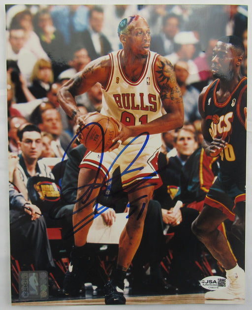 Dennis Rodman Signed Auto 8x10 Photo JSA CH80378