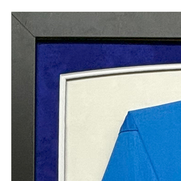 Phil Niekro Signed Atlanta Blue Custom Suede Matte Framed Baseball Jersey (JSA)