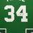 Paul Pierce Signed Boston Green Custom Suede Matte Framed Basketball Jersey (JSA)