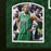 Paul Pierce Signed Boston Green Custom Suede Matte Framed Basketball Jersey (JSA)