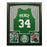 Paul Pierce Signed Boston Green Custom Suede Matte Framed Basketball Jersey (JSA)