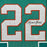 Mercury Morris Signed Miami Teal Custom Suede Matte Framed Football Jersey