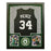 Paul Pierce Signed Boston Black Custom Suede Matte Framed Basketball Jersey (JSA)