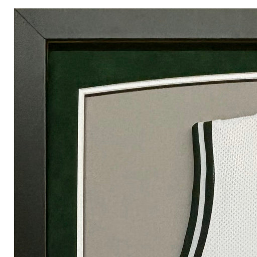 Jrue Holiday Signed Boston White Custom Suede Matte Framed Basketball Jersey (JSA)