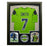 Geno Smith Signed Seattle Green Custom Suede Matte Framed Football Jersey (JSA)