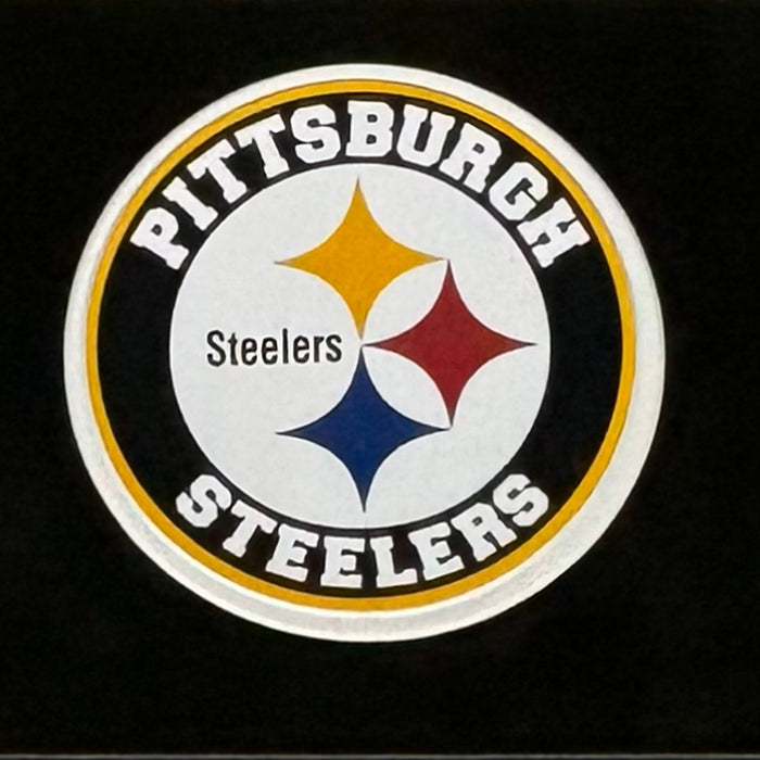 Hines Ward Signed Black Custom Suede Matte Framed Football Jersey