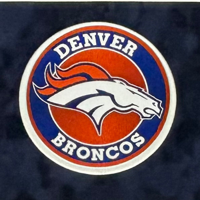 John Elway Signed Denver Blue Custom Suede Matte Framed Football Jersey (Beckett)