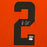 Amari Cooper Signed Cleveland Orange Custom Double-Suede Framed football Jersey (JSA)