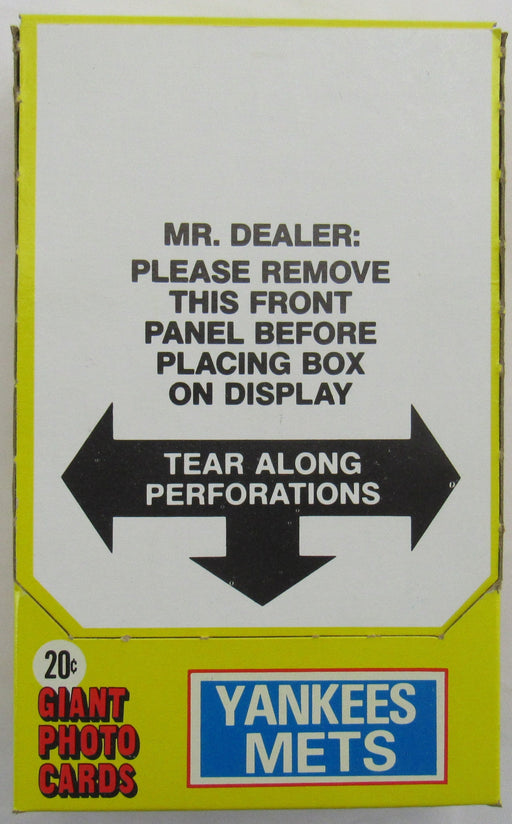 1981 Topps Mets & Yankees Giant Photo Cards Factory Box