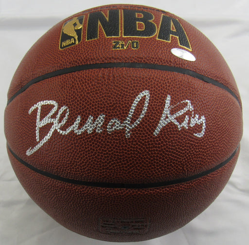 Bernard King Signed Spalding NBA Basketball Steiner COA