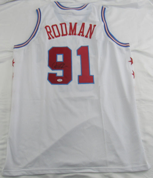 Dennis Rodman Signed Replica Jersey PSA/DNA COA