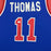 Isiah Thomas Signed Detroit Blue Custom Suede Matte Framed Basketball Jersey