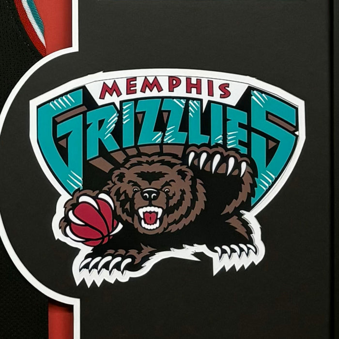 Ja Morant Signed Memphis Grizzlies Vertical Custom Framed Basketball Jersey