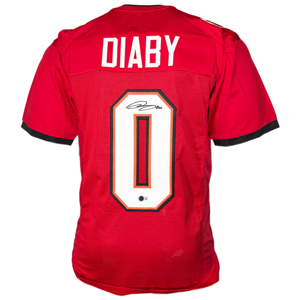 YaYa Diaby Signed Tampa Bay Red Football Jersey (Beckett)