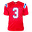 Demario Douglas Signed New England Red Football Jersey (Beckett)