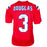Demario Douglas Signed New England Red Football Jersey (Beckett)