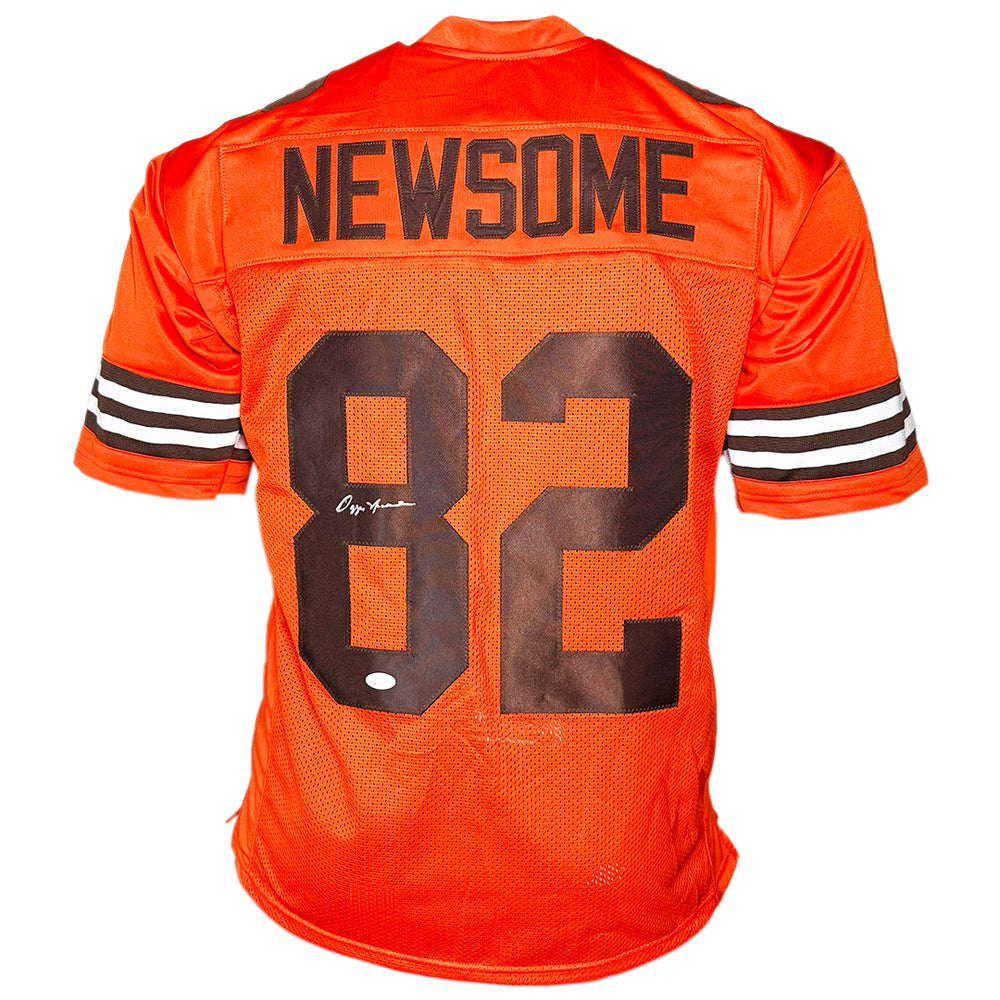 Ozzie Newsome Signed Cleveland Inverted Orange Football Jersey (JSA)