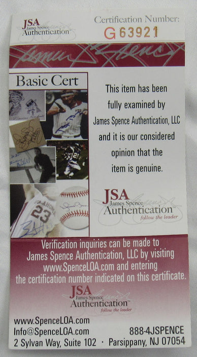 Spider Jorgensen Signed Auto Rawlings Baseball JSA G63291