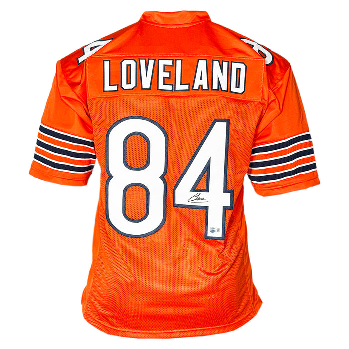 Colston Loveland Signed Chicago Orange Football Jersey (Beckett)