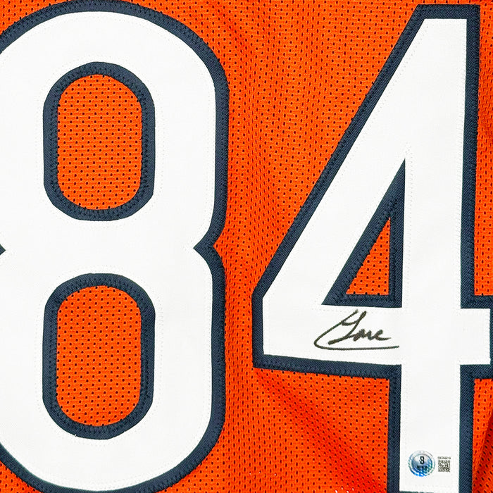 Colston Loveland Signed Chicago Orange Football Jersey (Beckett)