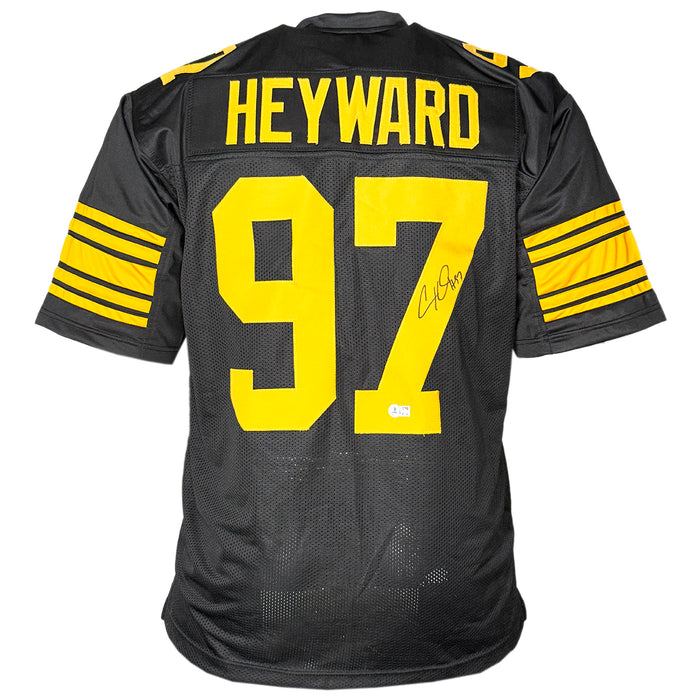 Cam Heyward Signed Pittsburgh Color Rush Football Jersey (Beckett)