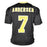 Morten Andersen Signed HOF 2017 Inscription New Orleans Black Football Jersey (JSA)